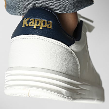 Kappa - Zapatillas Authentic Phoenyx 1 381X6HW Blanco Azul Amarillo Oscuro Dorado Rico