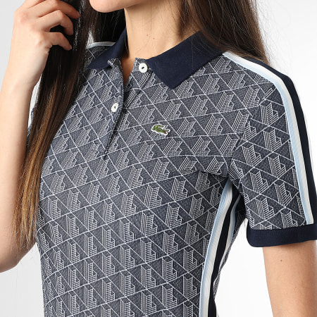 Lacoste - Slim Fit Women's Polo Dress The Blend Navy Blue - Ryses