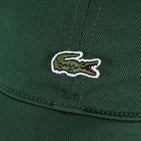 Lacoste Center Cap Embroidered Logo Crocodile Green Ryses