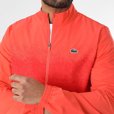 Lacoste - Red Orange Crocodile Logo Track Suit - Ryses