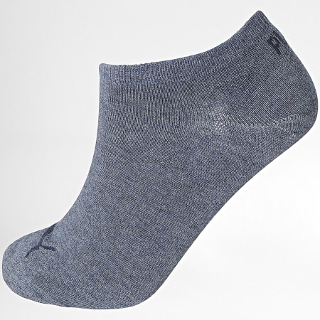 Puma - Lot De 3 Paires De Chaussettes 701231277 Bleu Bleu Chiné Bleu Marine
