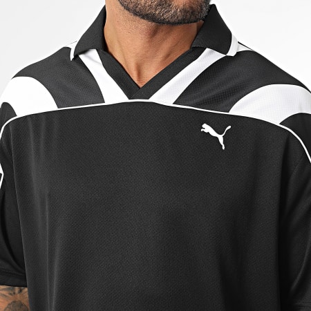 Puma - Polo Manches Courtes Archive 629687 Noir Blanc
