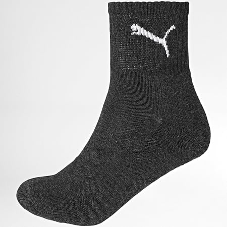 Puma - Lot De 3 Paires De Chaussettes 231011001 Gris Gris Chiné Gris Anthracite
