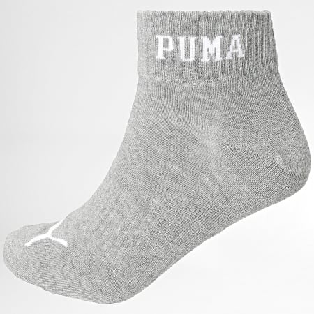 Puma - Lot De 3 Paires De Chaussettes 701231486 Blanc Gris Chiné Noir