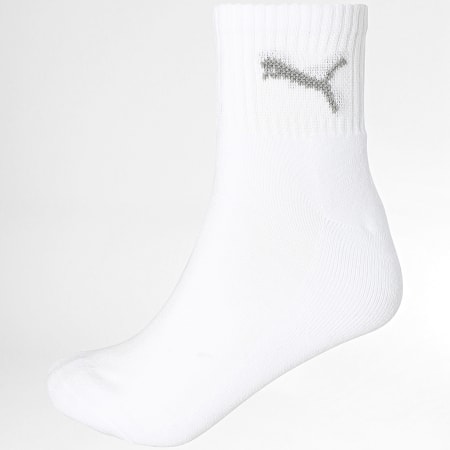 Puma - Lot De 3 Paires De Chaussettes 231011001 Blanc Gris Chiné Noir