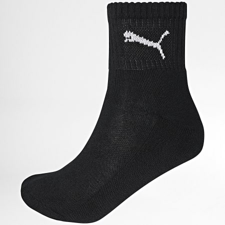 Puma - Lot De 3 Paires De Chaussettes 231011001 Blanc Gris Chiné Noir