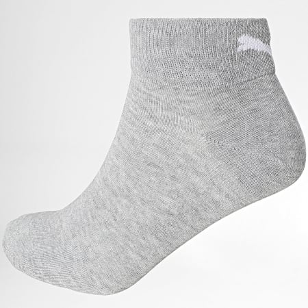 Puma - Lot De 3 Paires De Chaussettes 701228830 Blanc Gris Chiné Noir