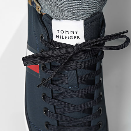 Tommy Hilfiger - Baskets Hi Vulc Low Core Stripes Mesh 5393 Desert Sky
