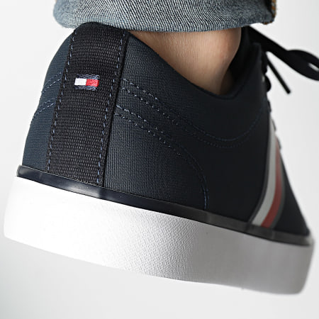 Tommy Hilfiger - Baskets Hi Vulc Low Core Stripes Mesh 5393 Desert Sky
