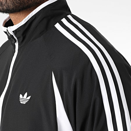 Adidas Originals - Veste Zippée A Bandes Teamgeist JC6227 Noir