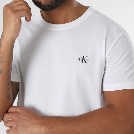 Calvin Klein - Lot De 2 Tee Shirts 0199 Blanc Beige
