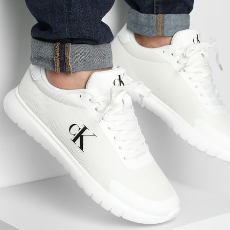 Calvin Klein - Sneakers 3 Eva Runner Mesh 1264 Drievoudig Fel Wit