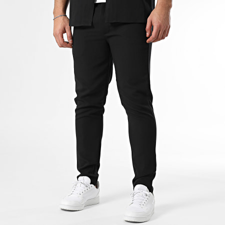 Frilivin - Ensemble Chemise Manches Courtes Et Pantalon Noir