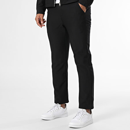 Frilivin - Conjunto Chaqueta Con Cremallera Y Pantalón Negro