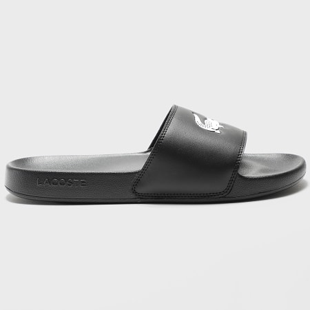 Crocodile Black And White Lacoste Slides Buy Lacoste Womens