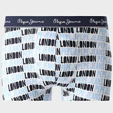 Pepe Jeans - Lot De 3 Boxers PMU11175 Blanc Bleu Clair Bleu Marine
