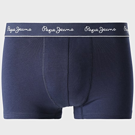 Pepe Jeans - Lot De 3 Boxers PMU11175 Blanc Bleu Clair Bleu Marine