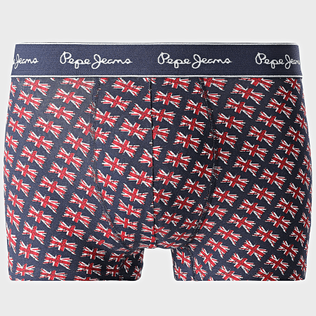 Pepe Jeans - Lot De 3 Boxers PMU11178 Rouge Bleu Marine