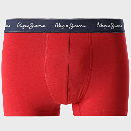 Pepe Jeans - Lot De 3 Boxers PMU11178 Rouge Bleu Marine