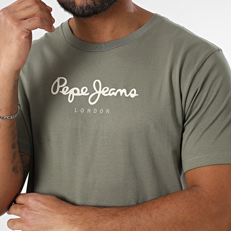 Pepe Jeans - Tee Shirt Eggo PM508208 Vert Kaki