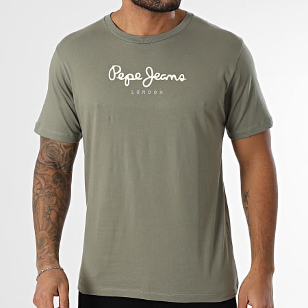 Pepe Jeans - Tee Shirt Eggo PM508208 Vert Kaki