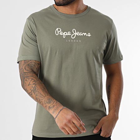 Pepe Jeans - Tee Shirt Eggo PM508208 Vert Kaki