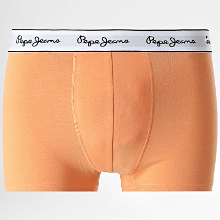 Pepe Jeans - Lot De 3 Boxers PMU11173 Orange Bleu Clair Bleu Marine