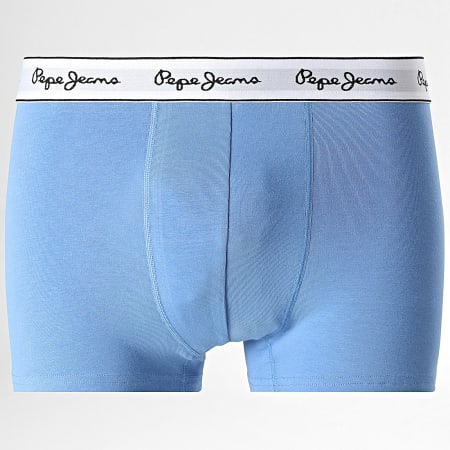 Pepe Jeans - Lot De 3 Boxers PMU11173 Orange Bleu Clair Bleu Marine