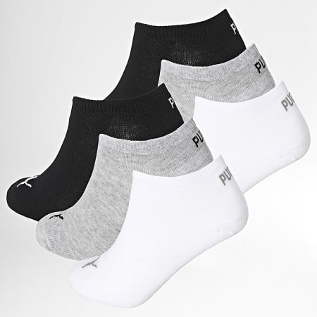 Puma - Lot De 6 Paires De Chaussettes 701236166 Blanc Gris Chiné Noir