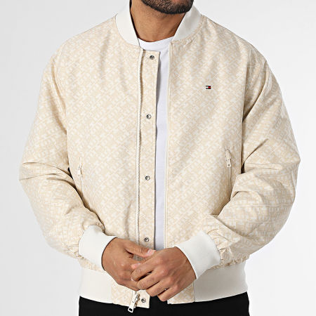 Tommy Hilfiger - Veste Bomber Réversible 8707 Beige Blanc