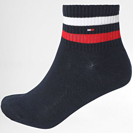 Tommy Hilfiger - Lot De 2 Paires De Chaussettes 2937 Blanc Bleu Marine