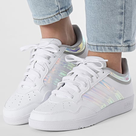 Adidas Sportswear - Baskets Femme Hoops 4.0 W JQ2781 Cloud White Grey Two