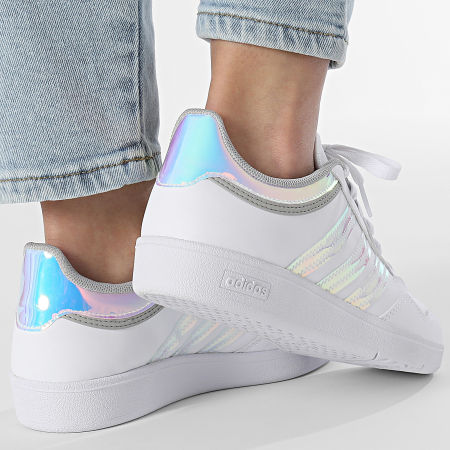 Adidas Sportswear - Baskets Femme Hoops 4.0 W JQ2781 Cloud White Grey Two