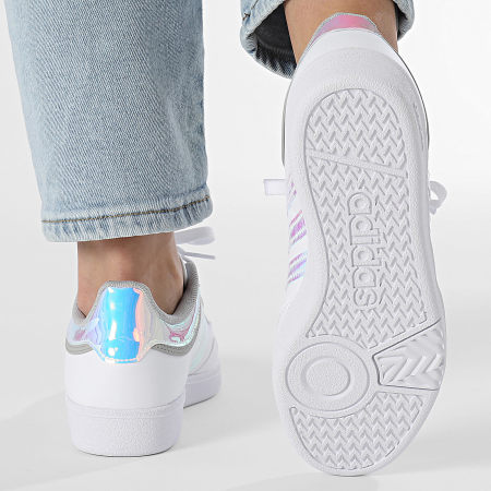 Adidas Sportswear - Baskets Femme Hoops 4.0 W JQ2781 Cloud White Grey Two