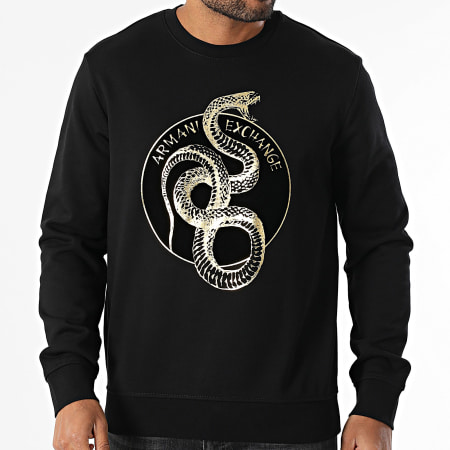 Armani Exchange - Sweat Crewneck XM000216-AF10830 Noir Doré