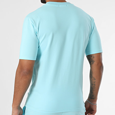 Classic Series - Ensemble Tee Shirt Et Short Cargo Bleu Clair