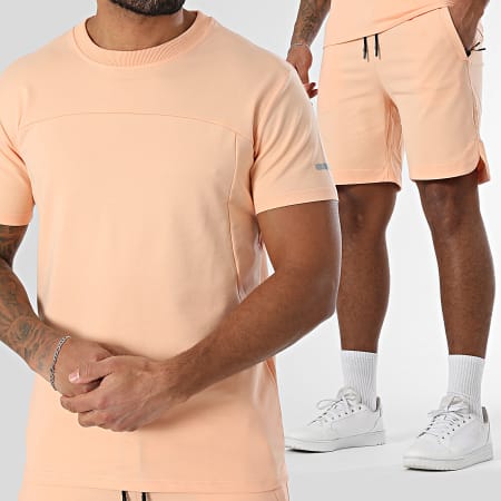 Classic Series - Ensemble Tee Shirt Et Short Jogging Orange Clair