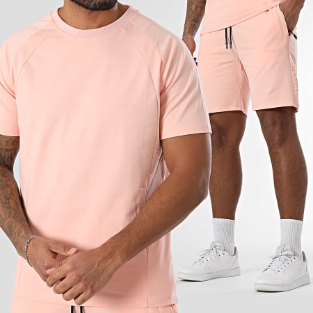 Classic Series - Ensemble Tee Shirt Et Short Jogging Rose Clair