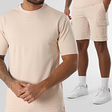 Classic Series - Ensemble Tee Shirt Et Short Cargo Beige