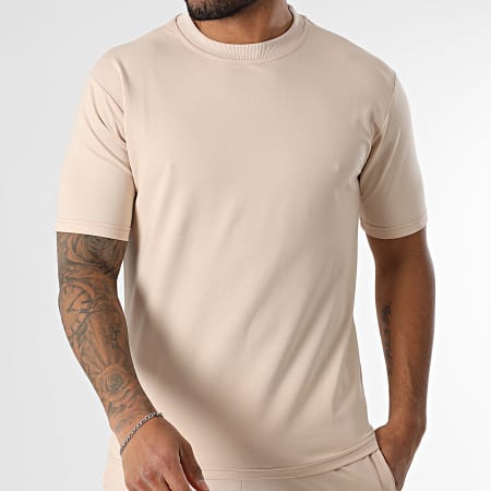 Classic Series - Ensemble Tee Shirt Et Short Cargo Beige
