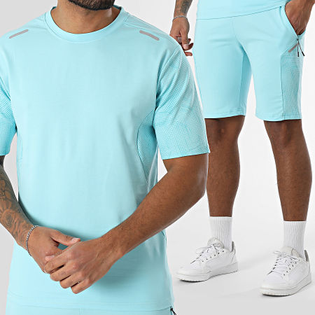 Classic Series - Ensemble Tee Shirt Et Short Jogging Bleu Clair