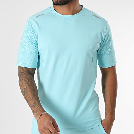 Classic Series - Ensemble Tee Shirt Et Short Jogging Bleu Clair