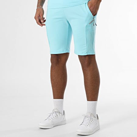 Classic Series - Ensemble Tee Shirt Et Short Jogging Bleu Clair