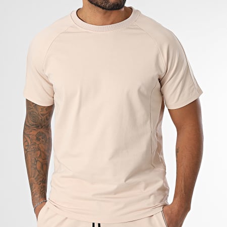 Classic Series - Ensemble Tee Shirt Et Short Jogging Beige
