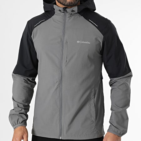 Columbia - Coupe-Vent Capuche Tech Nylon 2119833 Noir Gris Anthracite