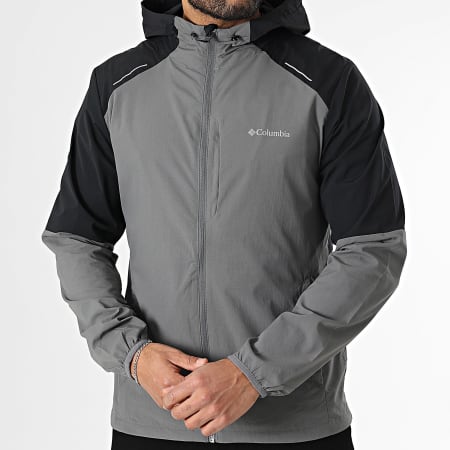 Columbia - Coupe-Vent Capuche Tech Nylon 2119833 Noir Gris Anthracite