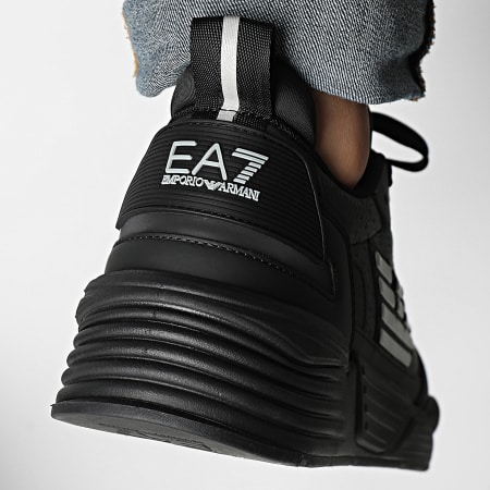 EA7 Emporio Armani - Zapatillas Sneaker X8X221-XK437 Triple Black Silver