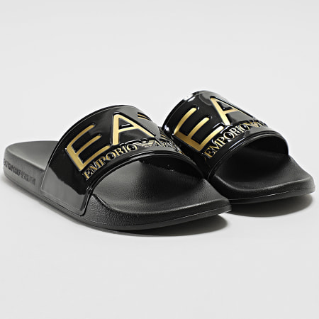 EA7 Emporio Armani - Claquettes Scarpe 7X000108-AF15118 Black Gold