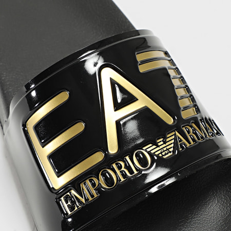 EA7 Emporio Armani - Claquettes Scarpe 7X000108-AF15118 Black Gold