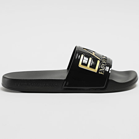 EA7 Emporio Armani - Claquettes Scarpe 7X000108-AF15118 Black Gold